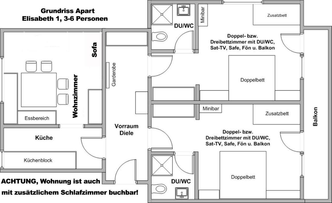 "Apart Elisabeth" Inkl Silvretta Premium Summercard Зее Экстерьер фото